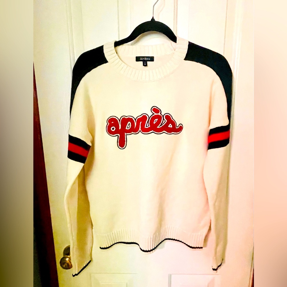 Alp N Rock “Apres” cream sweater - worn once
